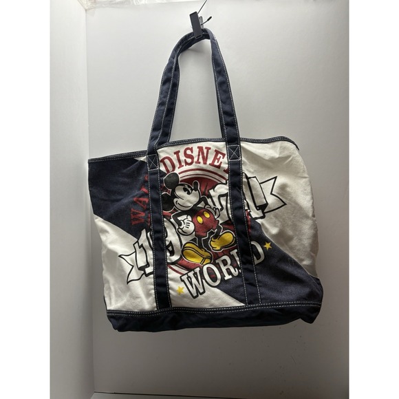 Handbags - Disney Parks Mickey Mouse Tote Bag Walt Disney World 1971 Orlando LARGE Y2K